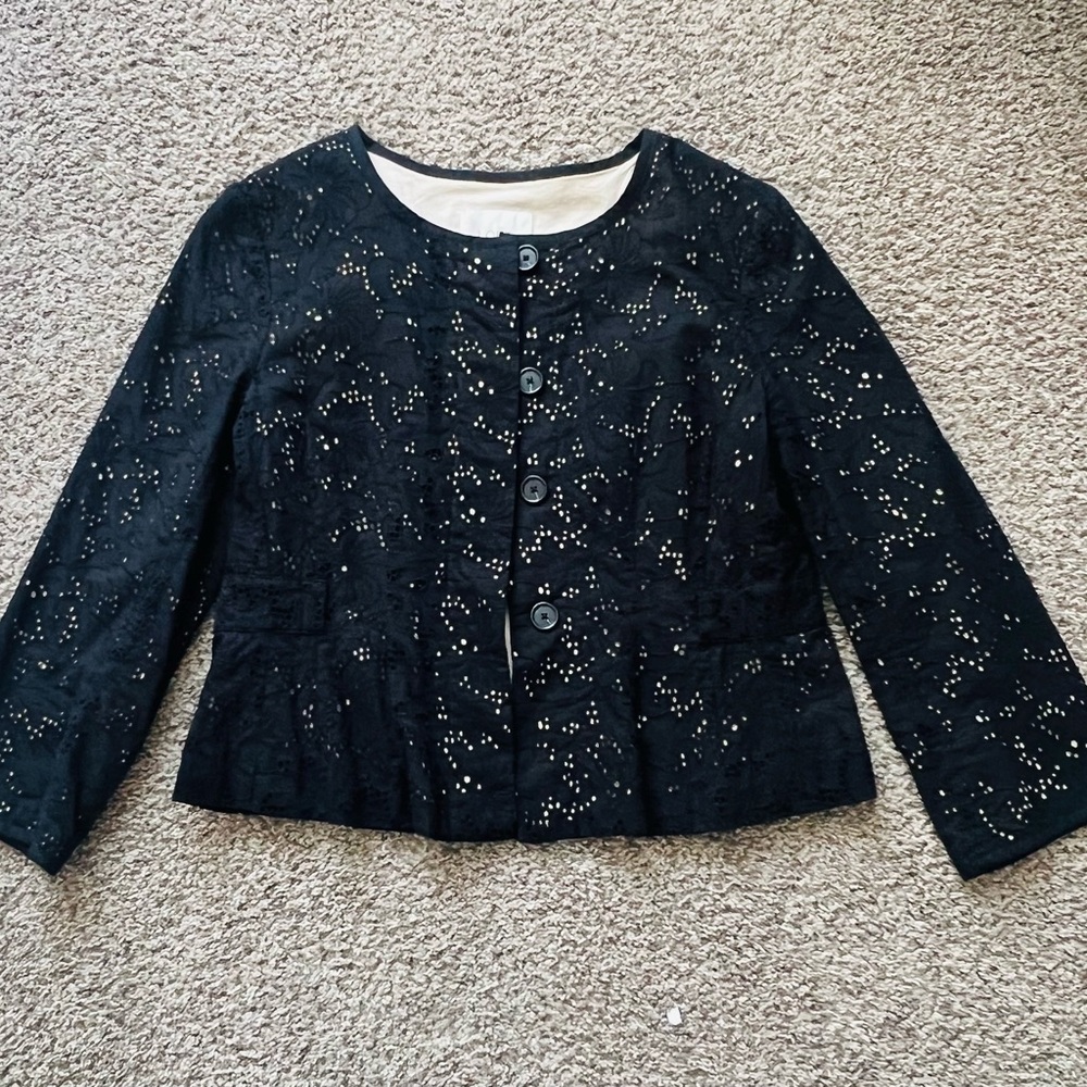 LOFT Black Embellished Women's Blazer